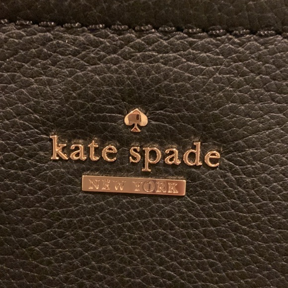 Kate Spade Large Tote Bag Black Zipper Top Purse - Picture 10 of 10